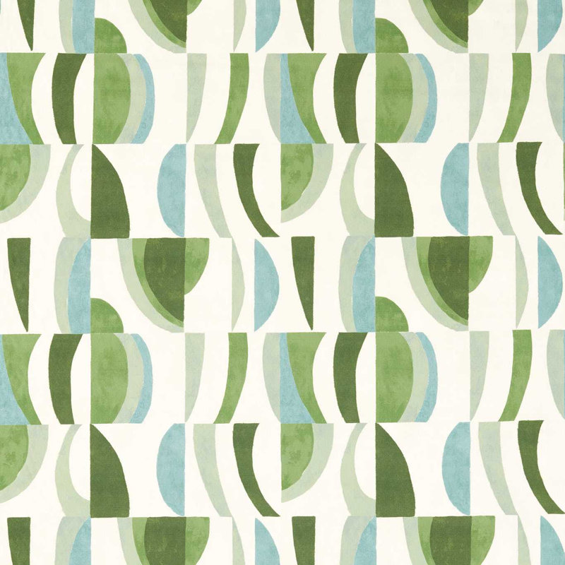 Reflect Torillo Fabric, Emerald/Azul/Pistachio