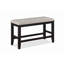 Mobilier en bois de style campagnard avec repose-pieds et banc à hauteur de comptoir 1pc