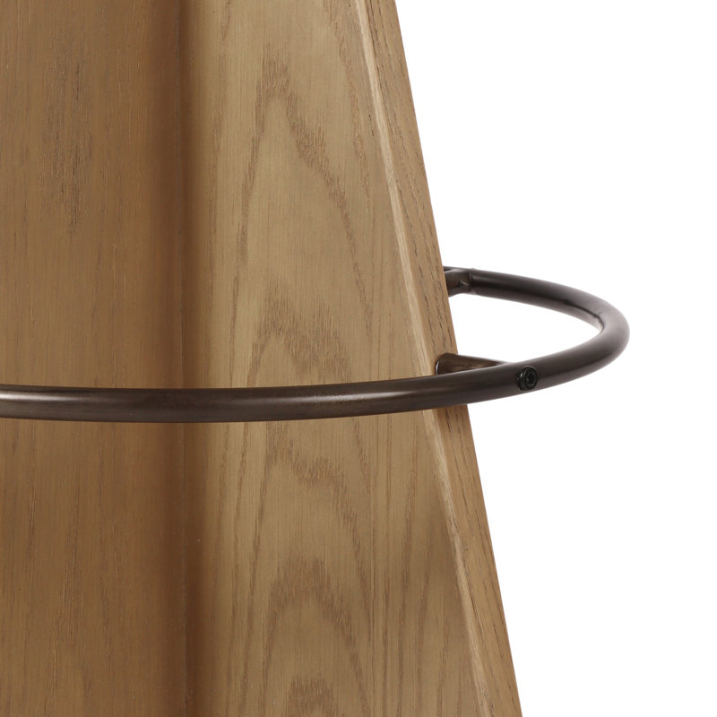 Damon Swivel Stool-Sapphire Khaki-Counter, Brown, Durham Cream, Bar Stool (31" Seat Height)