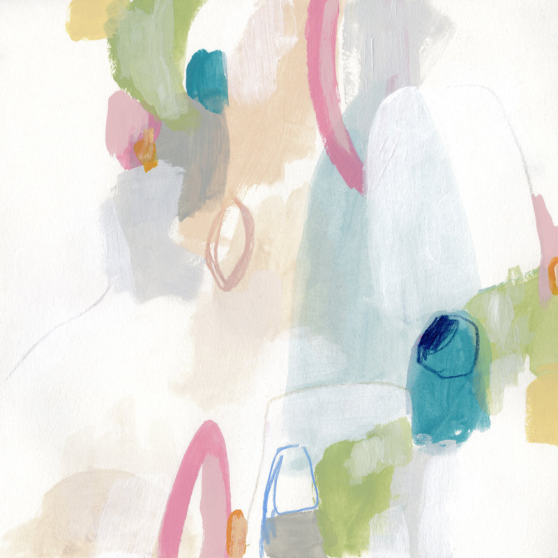 Candy Jacket I by June Erica Vess - Wrapped Canvas Painting, 30cm H x 30cm W x 3.8cm D