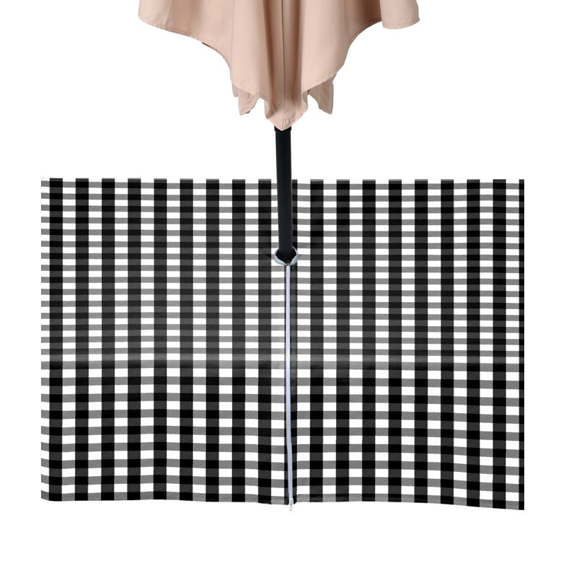 Picnic Check Outdoor Water Repellent Tablecloth, 84" x 60"