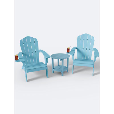 Oversized Adirondack 3 Piece Seating Group
