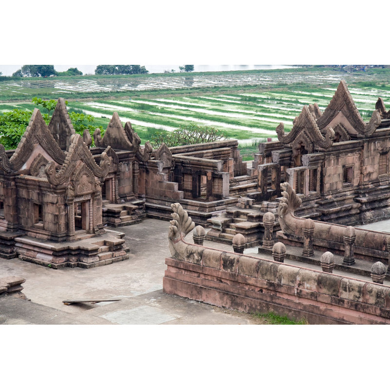 Temple khmer, H 32 po x l 48 po