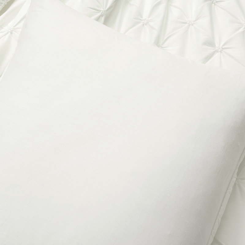 White King Cotton Pintuck 3-Piece Comforter Set