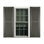 Custom Louvered Shutter with Cathedral Top
