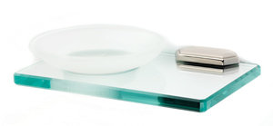 Nicole Soap Dish, Polished Nickel
