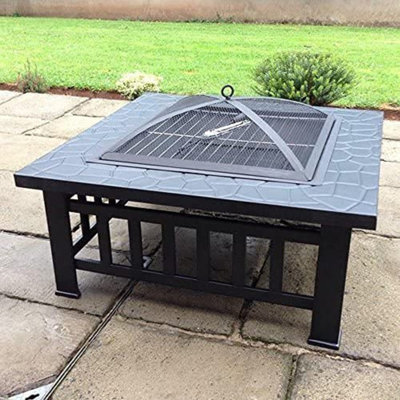 Buenrostro Square Cast iron Wood Burning Fire Pit