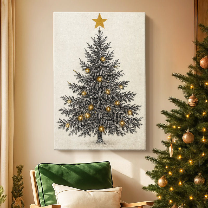 Neige blanche-toile de qualité supérieure sur toile tendue, H 18 po x l 12 po