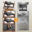 Repose-pieds carré en similicuir de 24 po de largeur-608654403