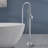 Topcraft Single Handle Floor Mounted Freestanding Tub Faucet with Handheld Shower-69763950