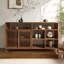 Armoire en bois d'orme brun 62,99 po-241432293