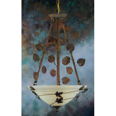 3 - Light Verde Bronze Single Pendant