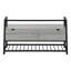 Banc, entrée, couloir, rangement, 42 po rectangulaire, stratifié gris, métal noir, contemporain, moderne-1426921287
