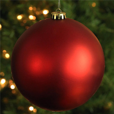 Matte Shatterproof Christmas Ball Ornament