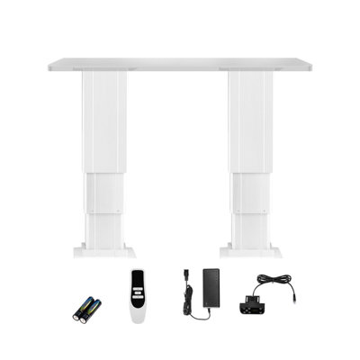 Système de colonne de levage de table électrique réglable de 260 lb avec une hauteur de 14,2 à 31,1 po