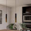 Auriga 1 - Light Satin Black LED Cylinder Pendant
