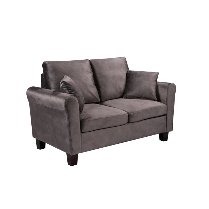 Mateos 2 Seater Velvet Sofa, Mink