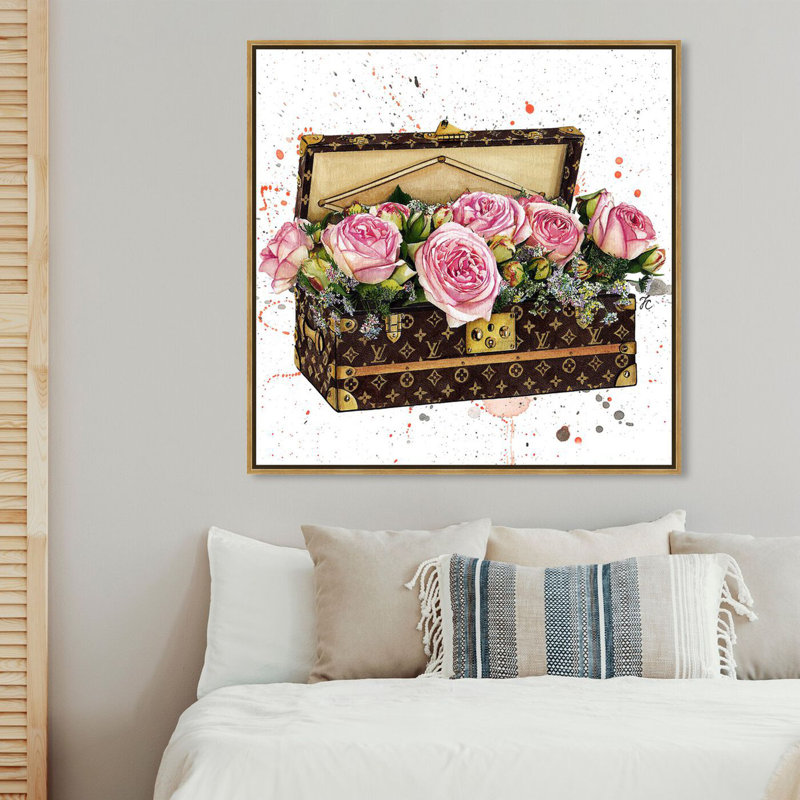 Doll Memories " Doll Memories - Trunk Full Of Flowers " by Oliver Gal Painting Print, 40" H x 40" W