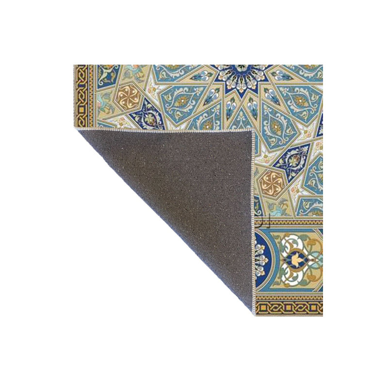 Tapis décoratif géométrique lavable à motif géométrique moderne, Tapis de couloir 4 pi 11 po x 9 pi 10 po inclus