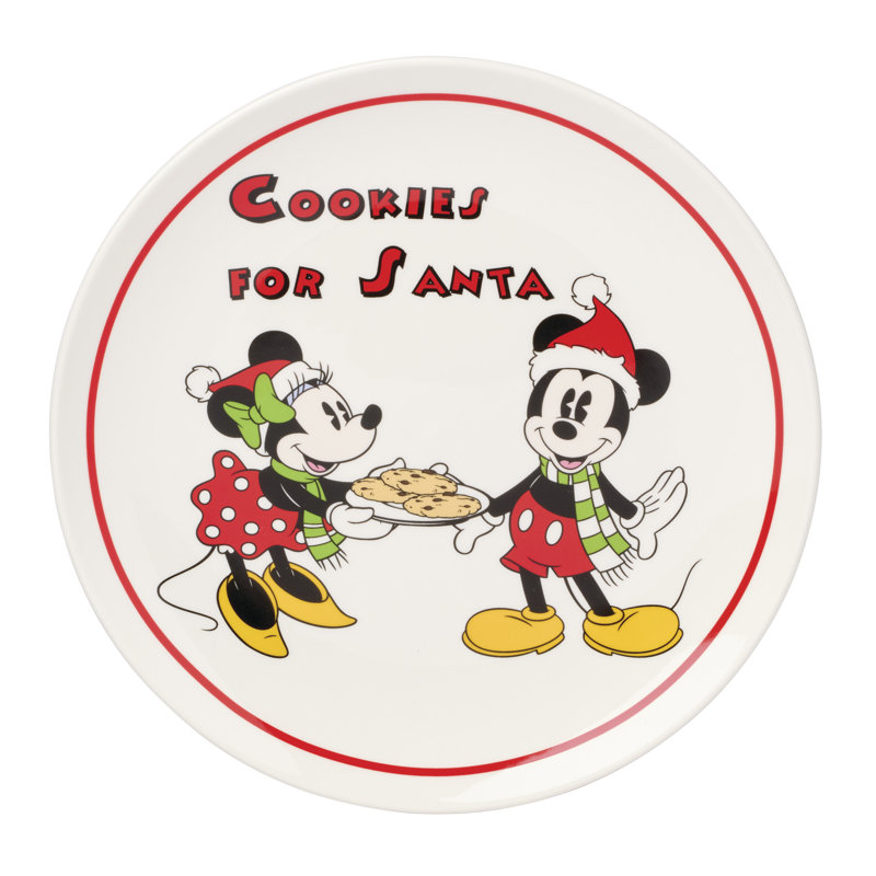 Disney Holiday Cookies for Santa Plate