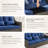 Keaisha 5 Person Outdoor Conversation Furniture Set Seating Group With Coffee Table And Cushions-2094500626-2094500621