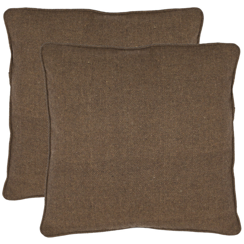 Hazel Throw Pillow, Brown