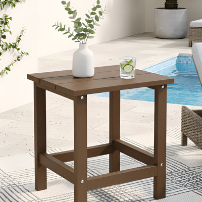 Maillet All Weather Adirondack Outdoor Hdpe Side Table