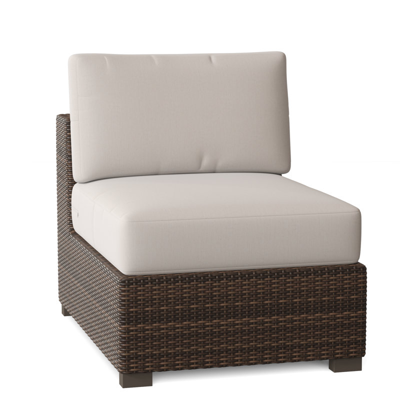 Montecito Outdoor Lounge Chair, Canvas Bird's Eye Sunbrella® Canvas