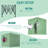 8' W x 12' D Pop Up Walk-In Greenhouse for Outdoors, Portable Greenhouses with Roll-Up Door & Free Hygrometer/Grow Light, Easy Set Up-112387355