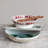 Hand-Painted Stoneware Footed Bowl With Pattern