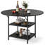 Round Metal Base Dining Table