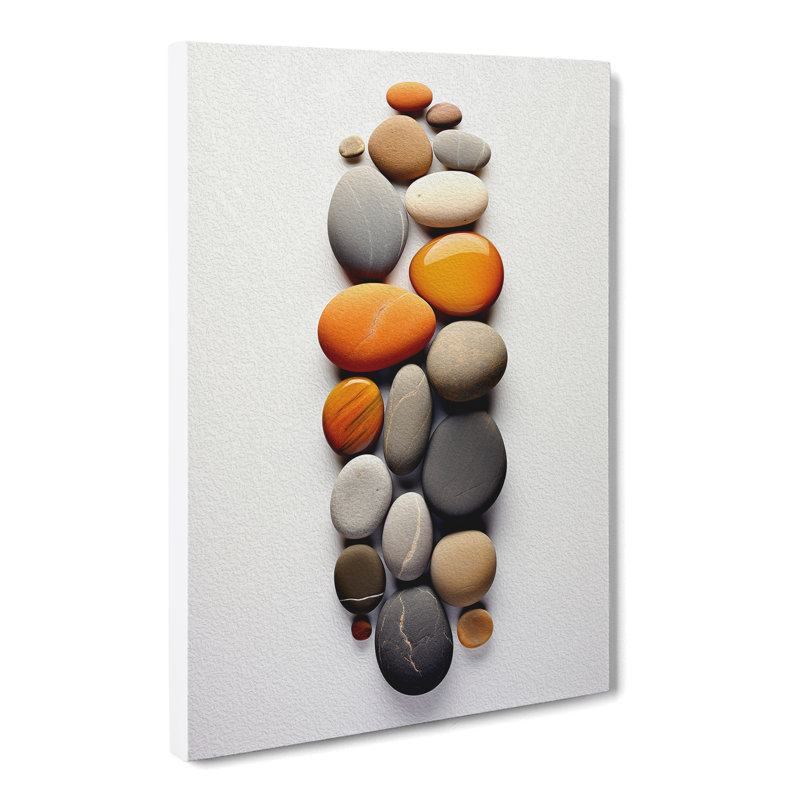Pebbles Minimalism No.2 - No Frame Print, 60cm H x 40cm W x 3cm D