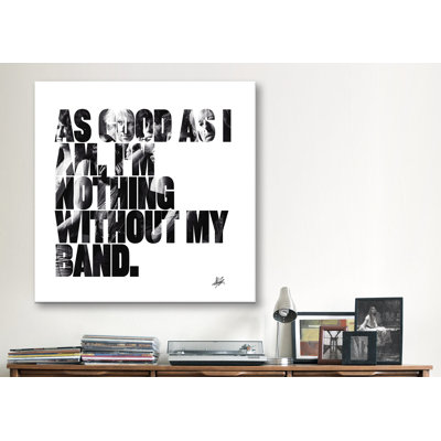 Icons Heroes and Legends Steven Tyler Quote Textual Art on Wrapped Canvas