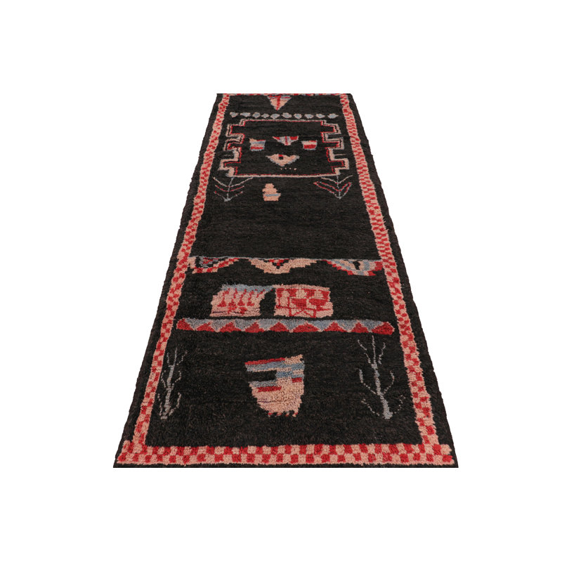 One-of-a-Kind 3'11”x10'4” Hand Knotted Area Rug
