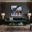 «Music Piano Gray», art mural sur toile-1148066376