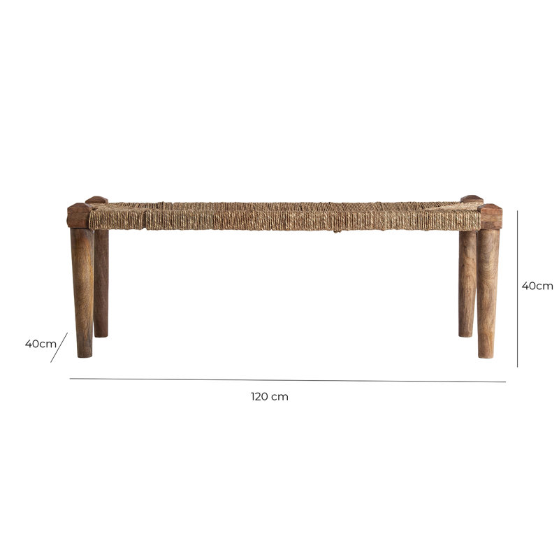 Tassarolo Solid Wood Bench