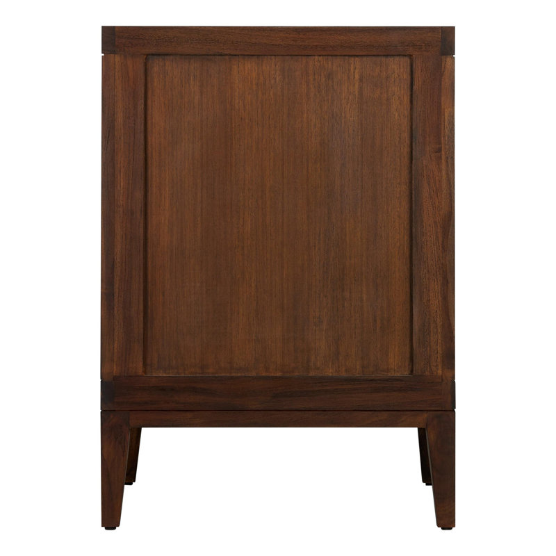 24" Aliso Single Bathroom Vanity Set with Rectangular Undermount Sink, Java, Feathered White Quartz, Single-Hole Centered