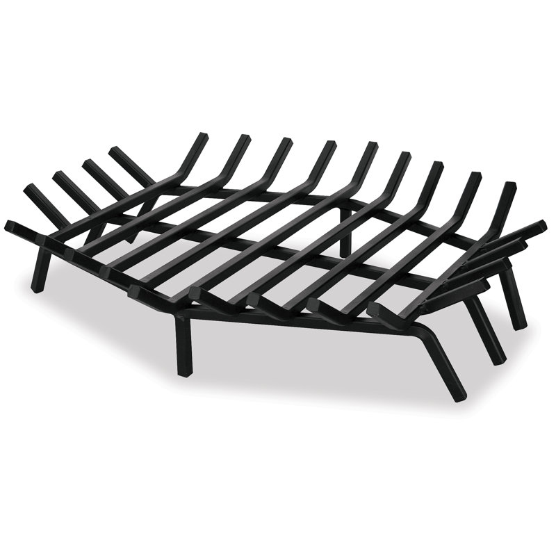 Grille de foyer en fer Idella, H 7 po x l 27 po x P 27 po