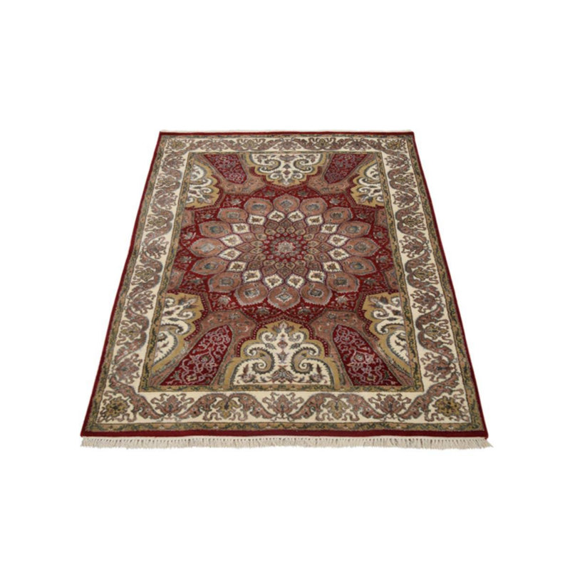 Tapis oriental en laine noué à la main Shephard, Rectangle 5 pi 4 po x 7 pi 10 po
