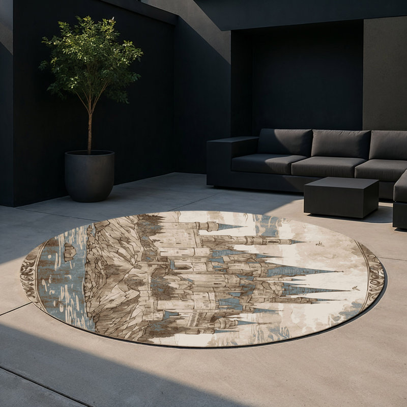 Tapis intérieur et extérieur Legacy’S Tower, Rond 5 pi