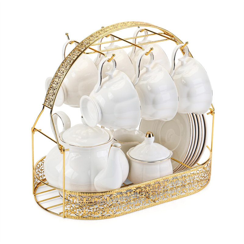 HIGEMZ 30.7oz. No Pattern Teapot Set