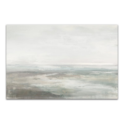Reproduction abstraite de paysage marin sur toile