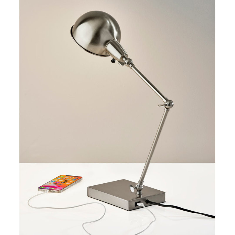 Lampe de bureau réglable en métal