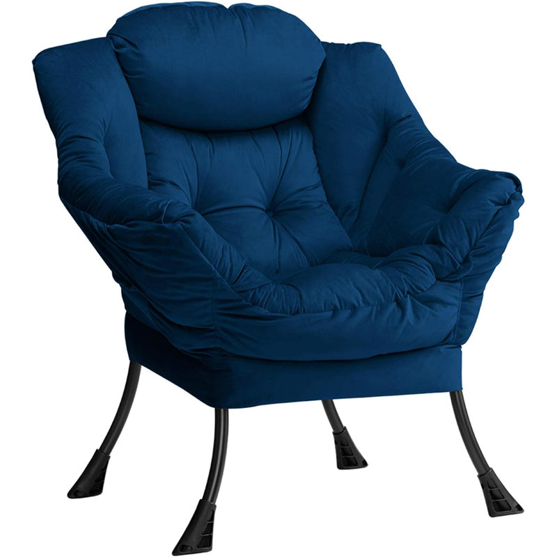 Armchair Accent Chair Lazy Chair, Dark Blue