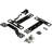 9.65'' H x 12.8'' W Black Metal