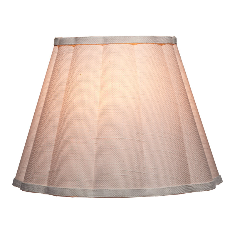 Scalloped 1-Light Wall Sconce, White Linen