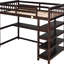 Lit mezzanine simple Space avec bureau et tablette pour une utilisation efficace-1592949926-1592949920
