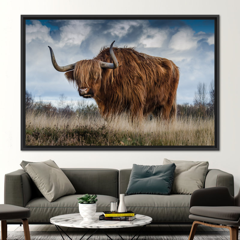 Print on Canvas, 25 cm H x 35 cm W, Floater Framed Print without Mat, Black