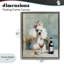 Cadre flottant caniche au déjeuner, design par Annabelle Hall-1499722742-1499722743