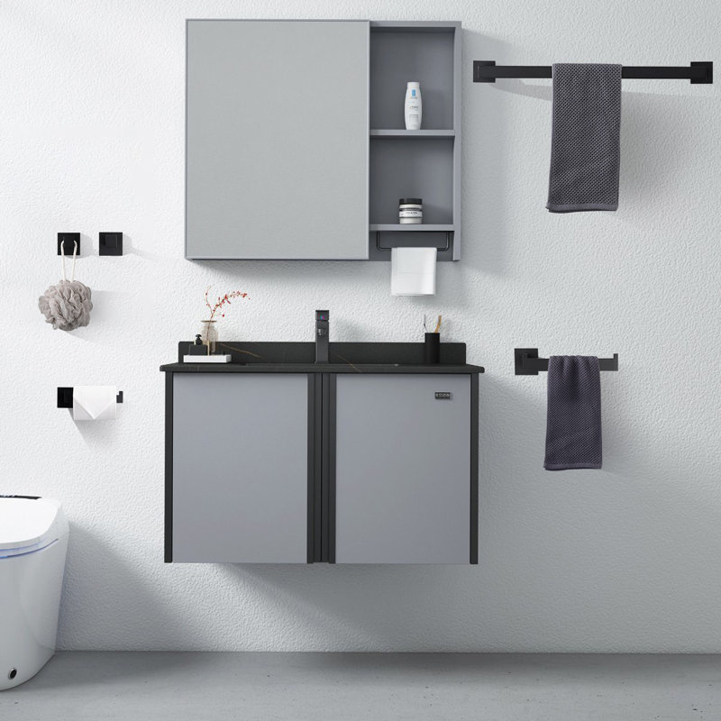 5 - Piece Bathroom Hardware Set, Matte Black